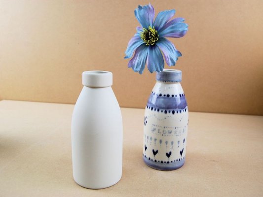 Milk Bottle Vase Or Jar Small (Carton Of 12)