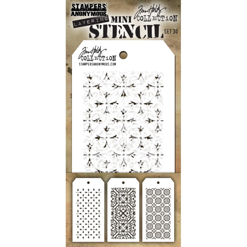 Art Gone Wild Mini Stencil Set 30 Mini Stencil S