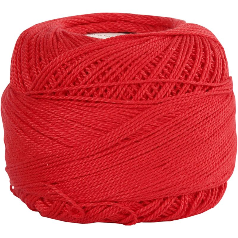 Creativ Mercerized Cotton Yarn, 20 G, Red