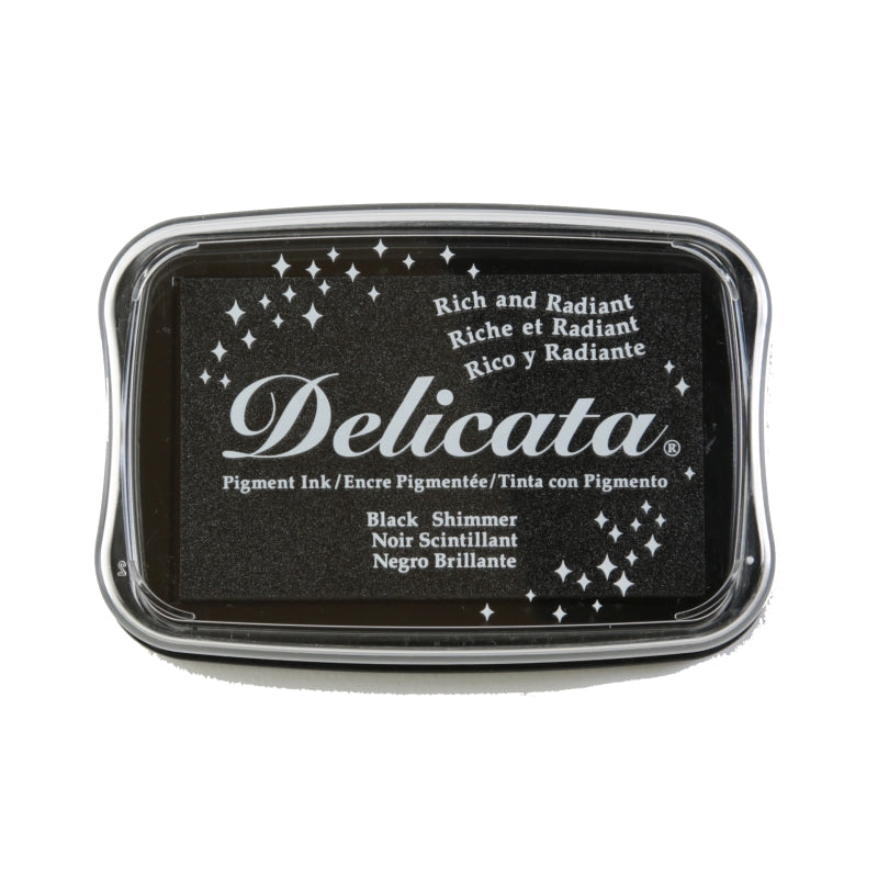 Tsukineko Delicata Ink Pad Black Shimmer