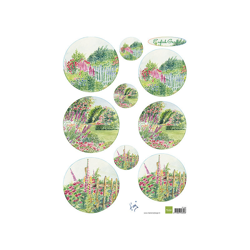Marianne Design Tiny's English Garden - Roses Packs Of 10's