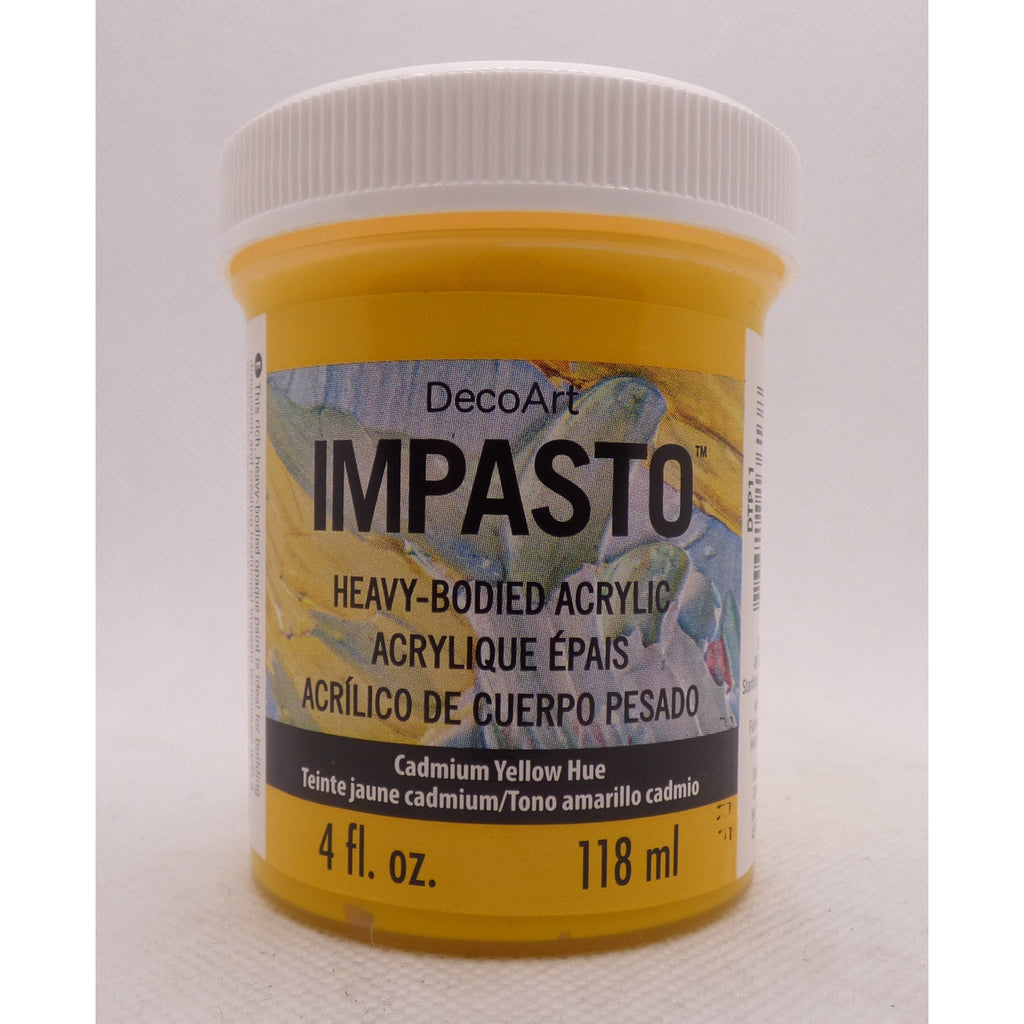 DecoArt Cadmium Yellow Hue 4oz Traditions Impasto Paint