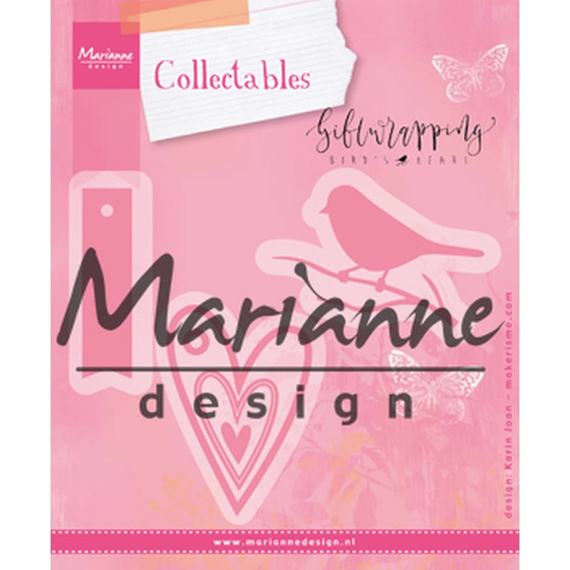 Marianne Design Gift Wrapping - Karin's Bird, Hearts