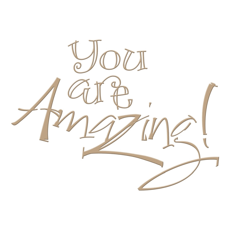 Spellbinders You Are Amazing Glimmer Plate