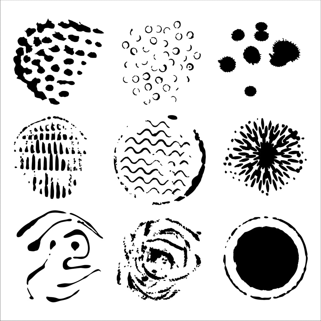 The Crafters Workshop 6x6 Stencil Encircled