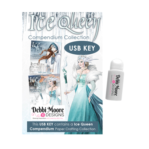 Debbi Moore Designs Ice Queen Compendium Crafting Compendium Usb Key Collection