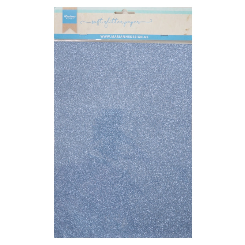 Marianne Design Soft Glitter Paper - Blue