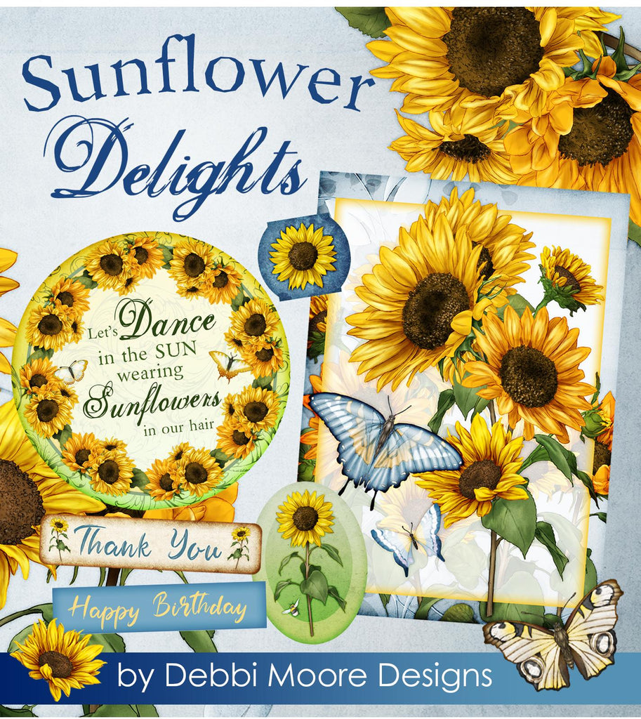Debbi Moore Designs Sunflower Delights Paper Crafting Collection Usb Key
