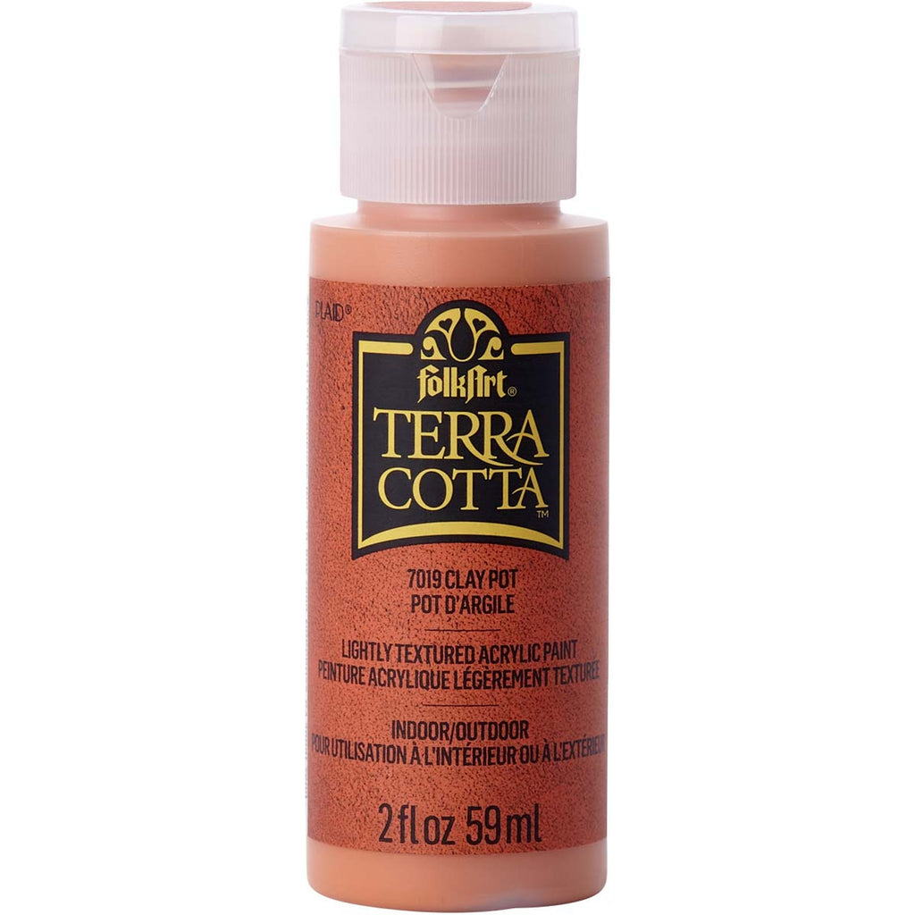 Clay Pot Folkart Terra Cotta Textured Paint - 2 Oz.