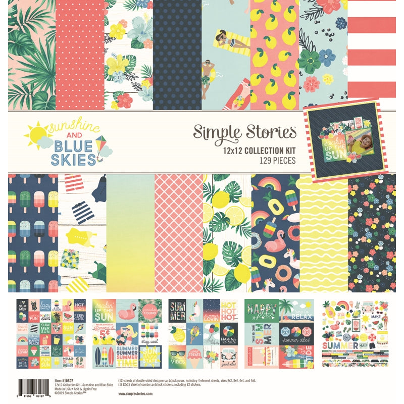 Simple Stories Collection Kit Blue Skies
