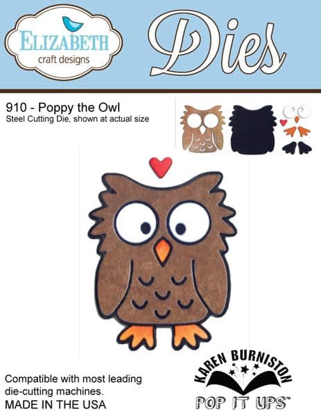 Elizabeth Craft Designs Poppy The Owl