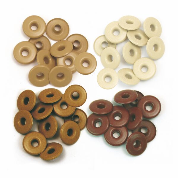 We R Memory Keepers Wide Eyelets - Aluminium Brown