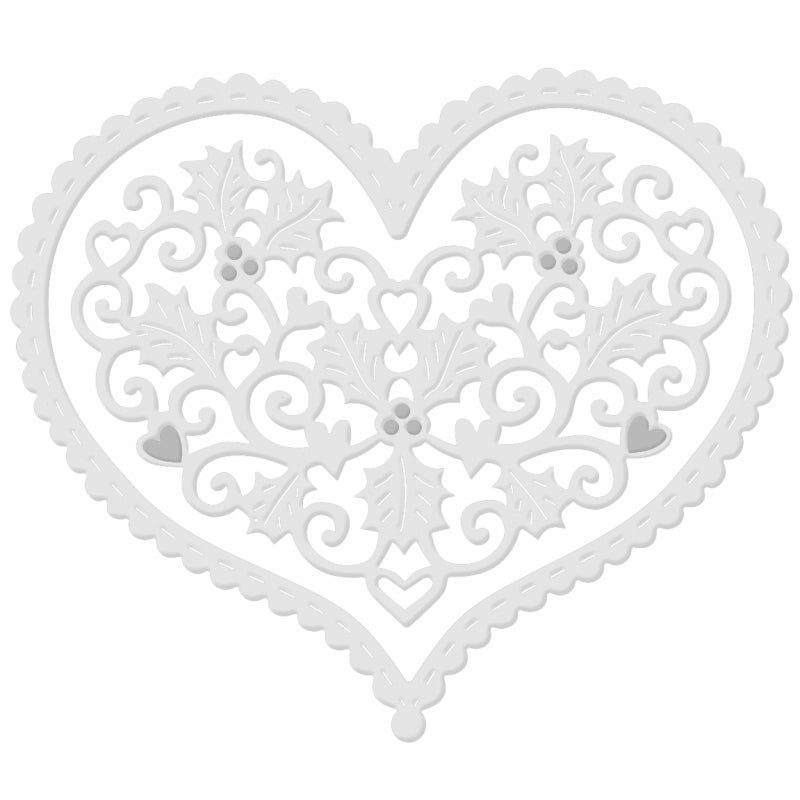 Sue Dix Festive Heart Sweet Dixie Cutting Die
