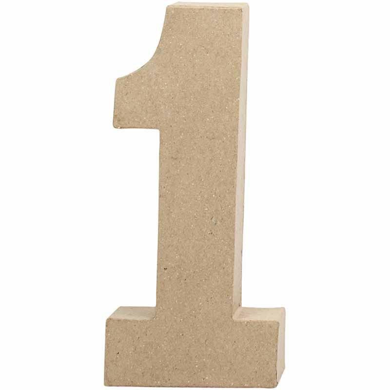 Creativ Number 1 - 20.5cm - Single Paper Mã¢che