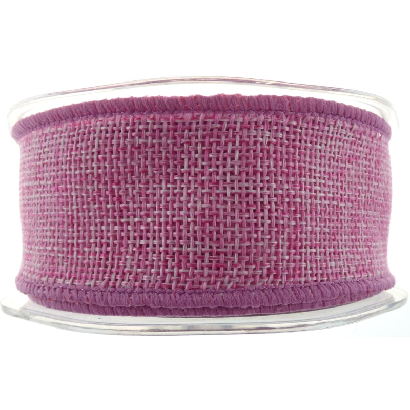 Wired Country Hessian Light Pink Ribbon No21 - 38mm X 10m