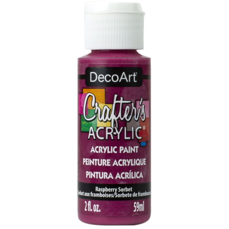 DecoArt Raspberry Sorbet Crafters Acrylic 2oz WorldOfCraft