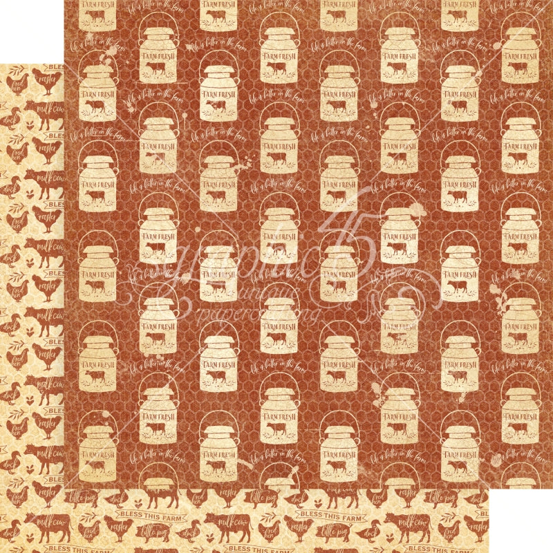 Graphic 45 Country Morning 12x12 Paper Packs Of 5 Sheets