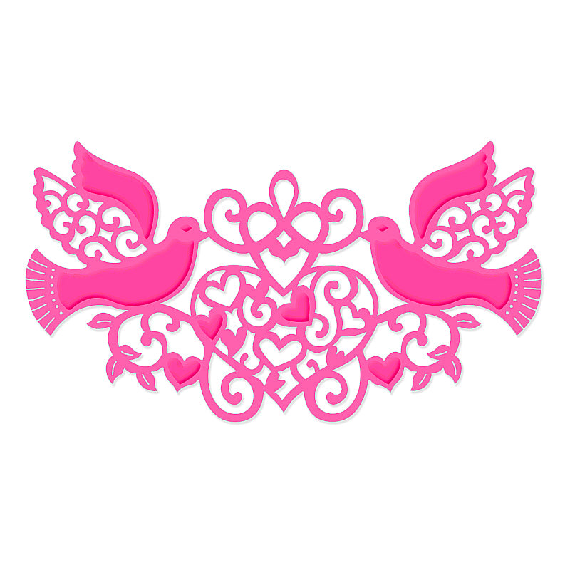 Sue Dix Doves & Hearts Sweet Dixie Cutting Die