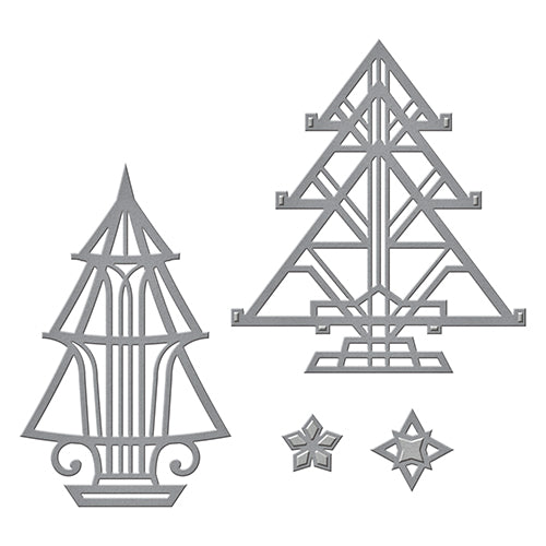 Spellbinders Art Deco Trees