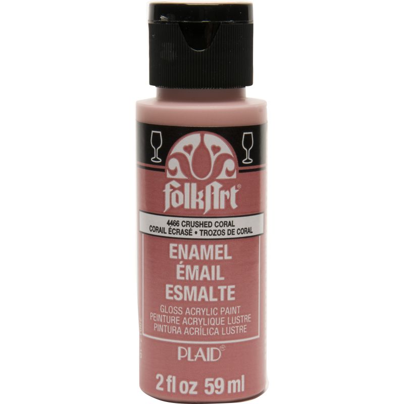 Crushed Coral Folkart Enamels 2oz