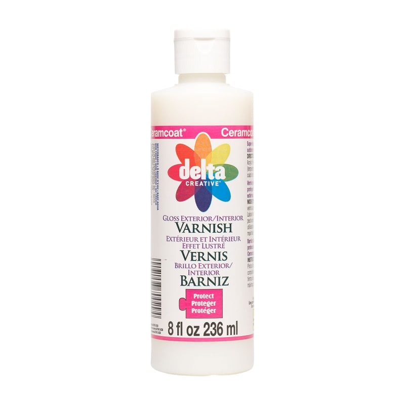 Gloss Exterior/interior Varnish Delta Ceramcoat - 8oz