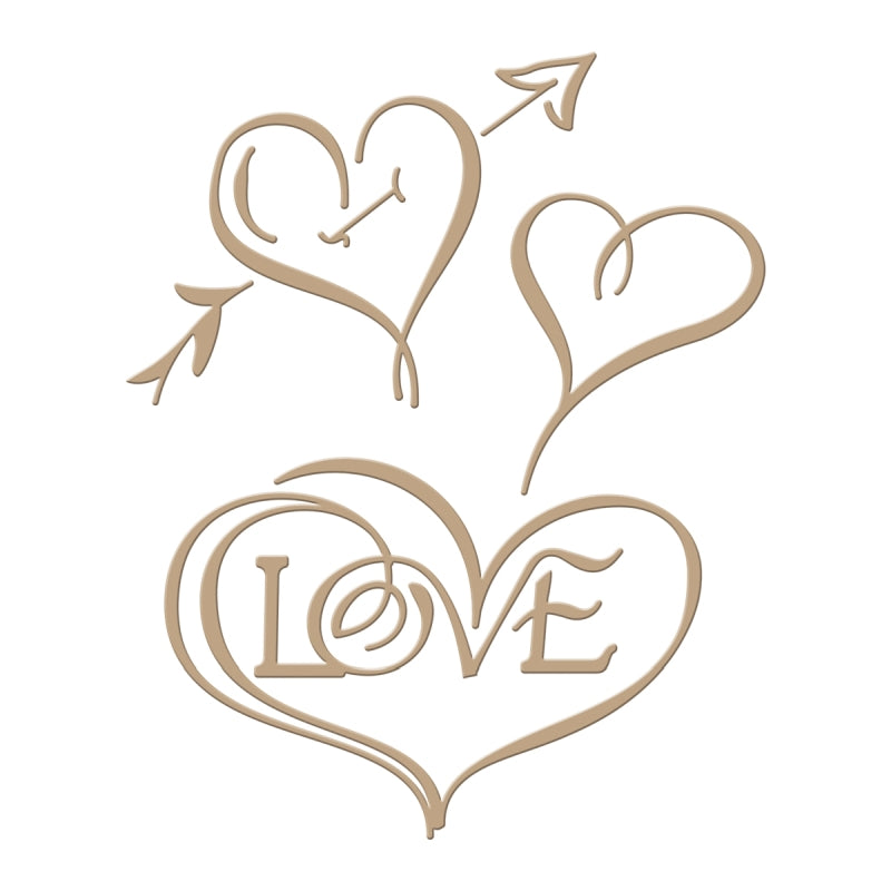 Spellbinders Hearts & Loveglimmer Plate