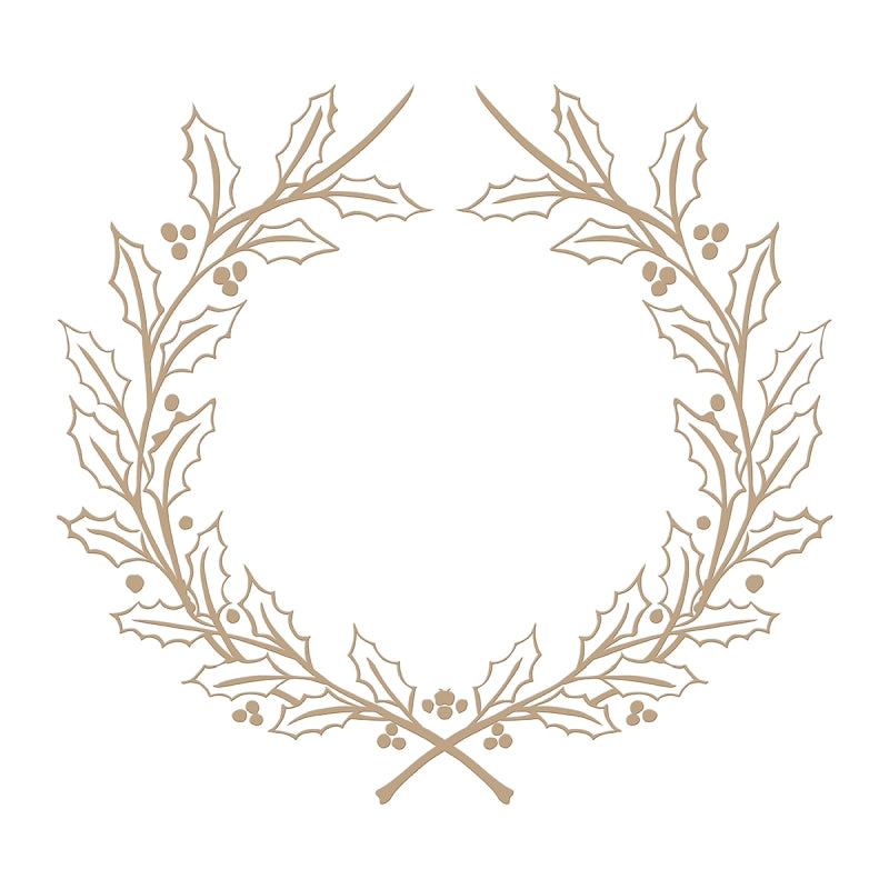 Spellbinders Holly Wreath Holiday 2018glimmer Plate