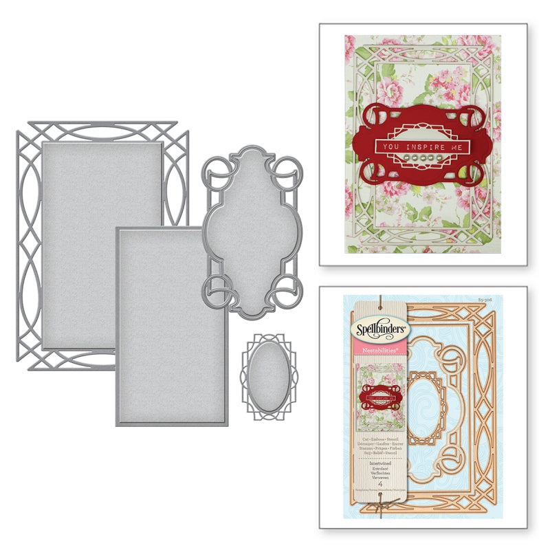 Spellbinders Intertwined Etched Dies