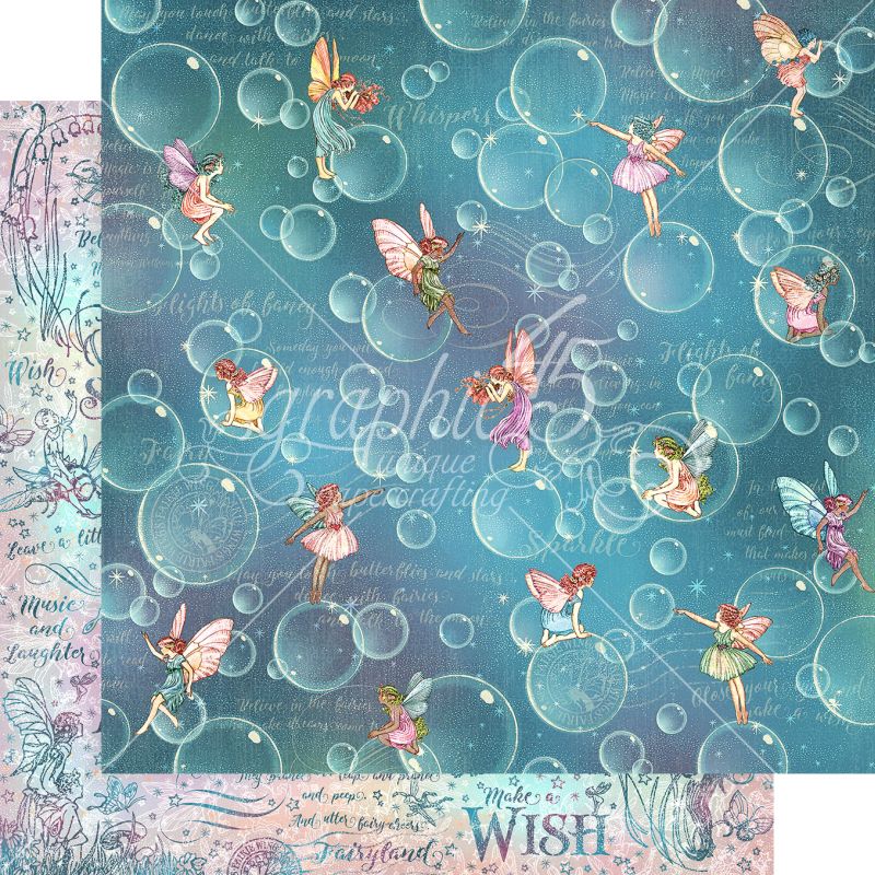 Graphic 45 Blowing Bubbles 12x12 Paper Packs Of 5 Sheets