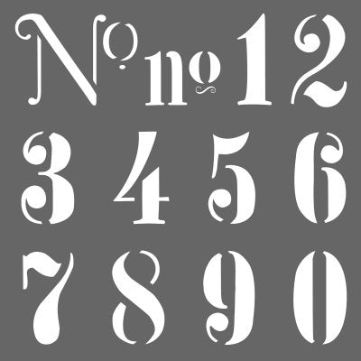 DecoArt Numbers Stencil