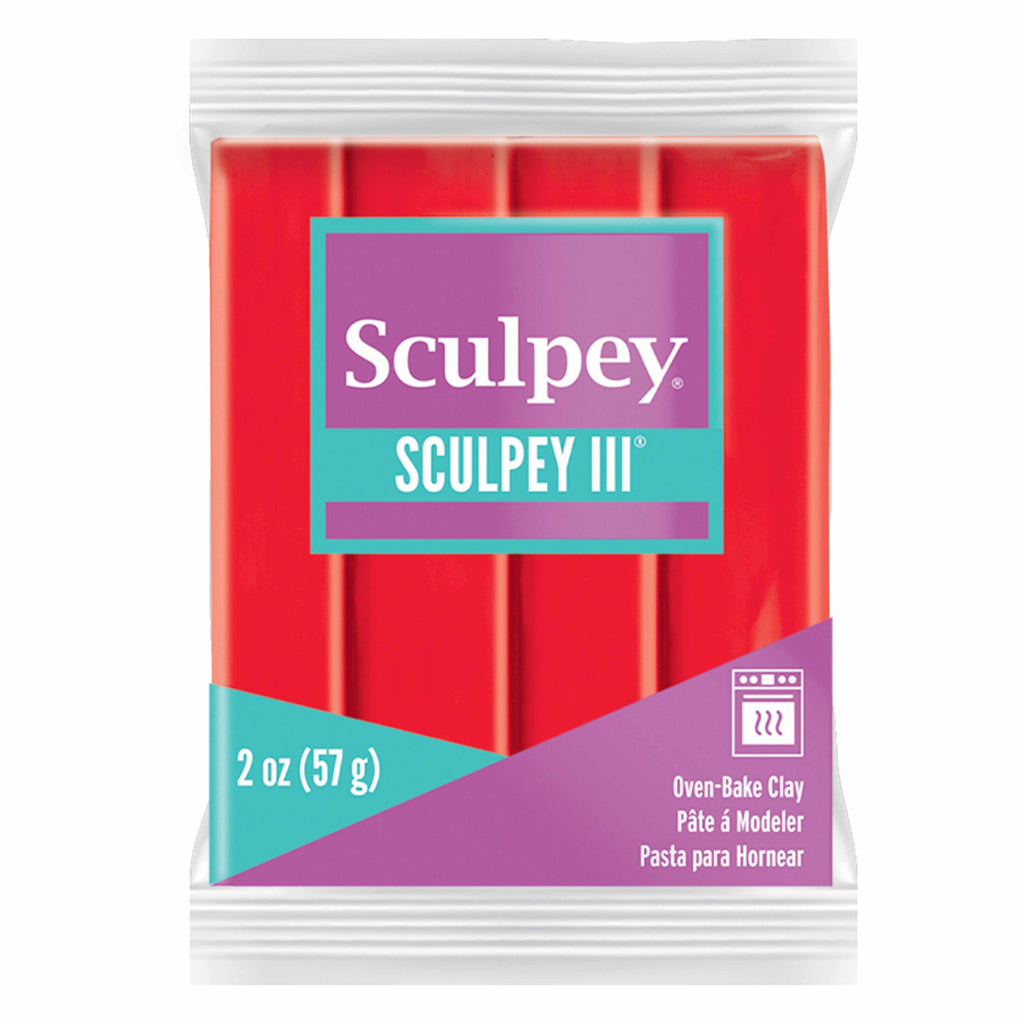 Sculpey III 2oz Red Hot Red
