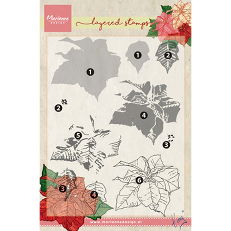 Marianne Design Tiny's Poinsettia (Layering)
