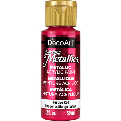 DecoArt Festive Red Metallics 2oz.