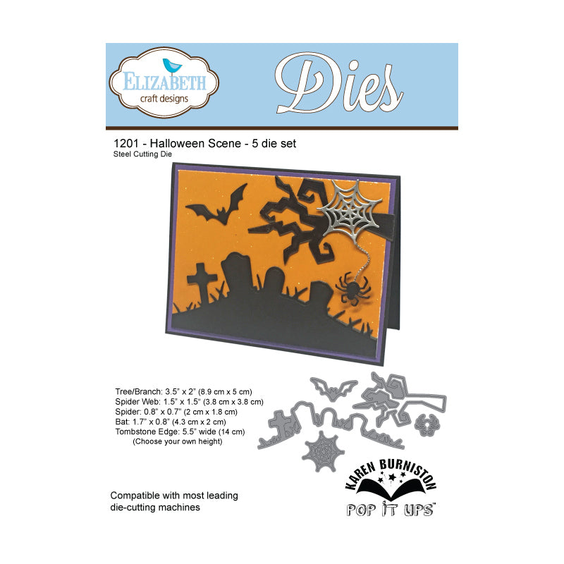 Elizabeth Craft Designs Halloween Scene