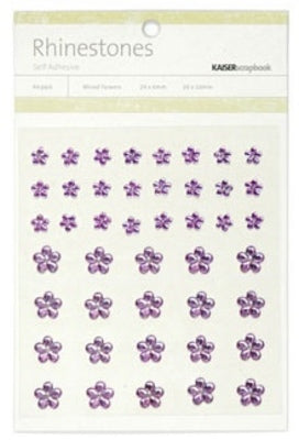 Kaisercraft Mx Flower Rhinestones - Lilac