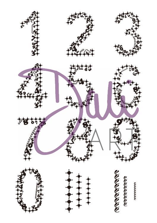 Photocentric Daliart Mehndi Numbers Within Numbers