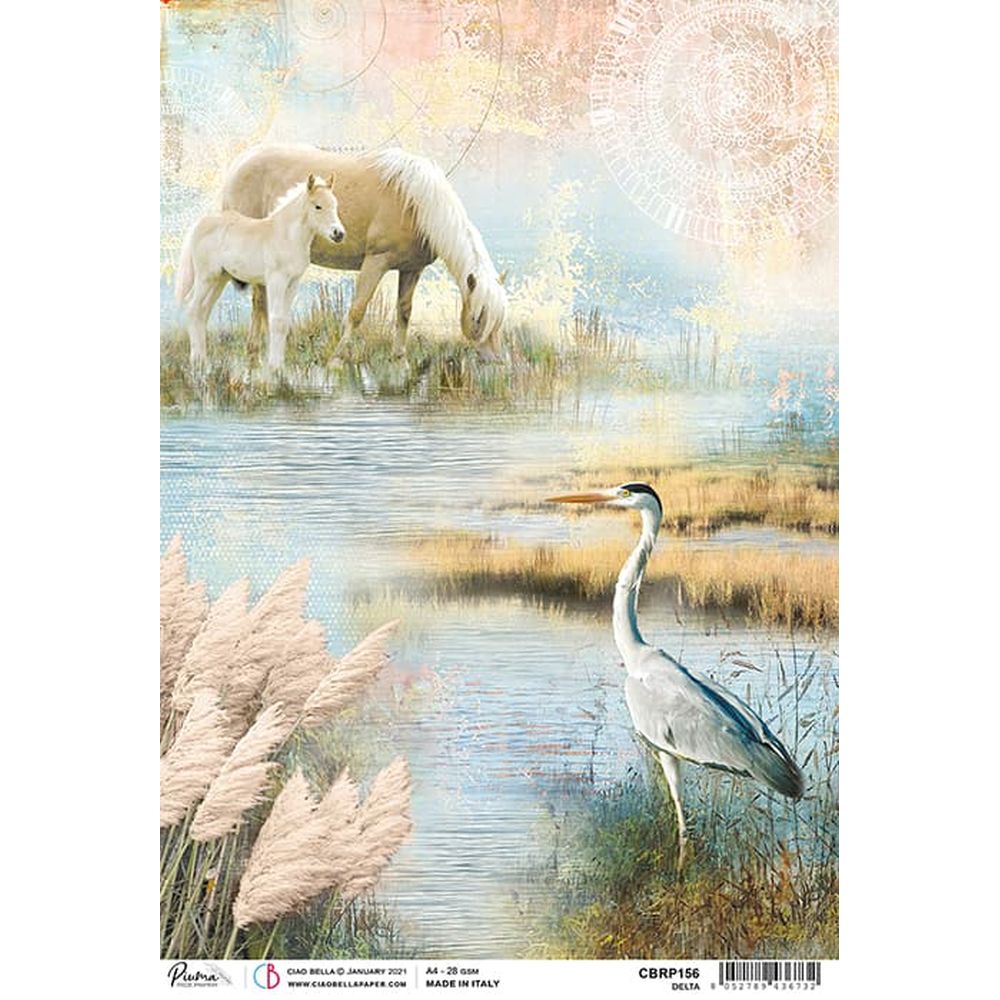 Delta - Ciao Bella Piuma Rice Paper A4 - 5 Pack