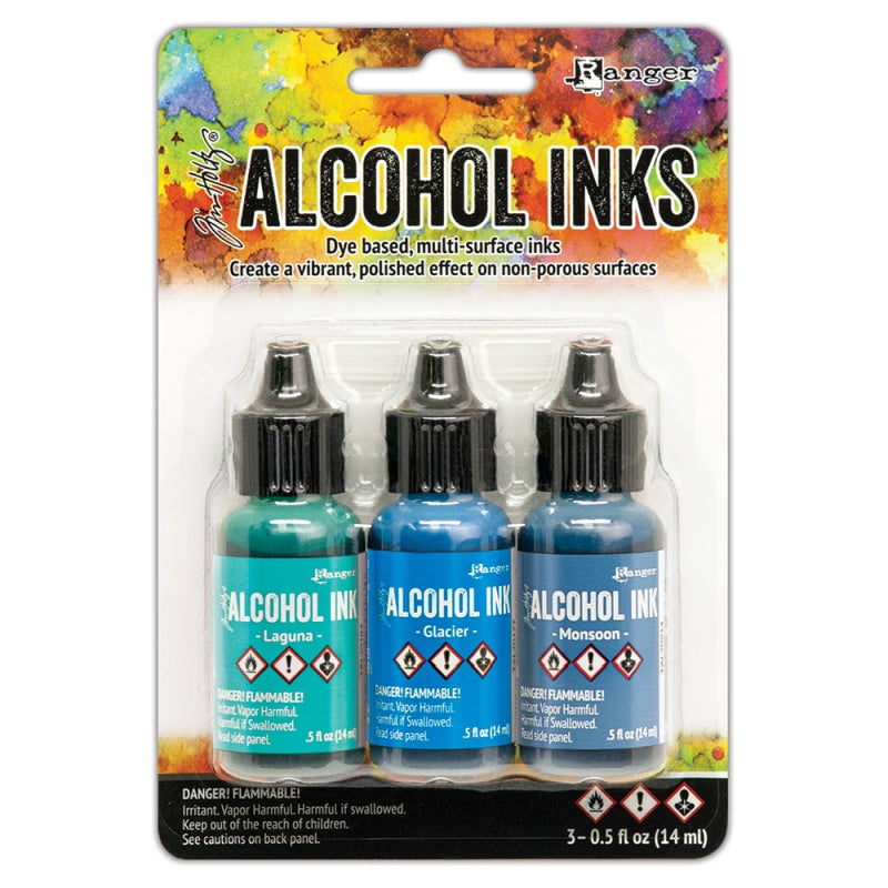 Ranger Alcohol Ink 3 Pack Teal/blue