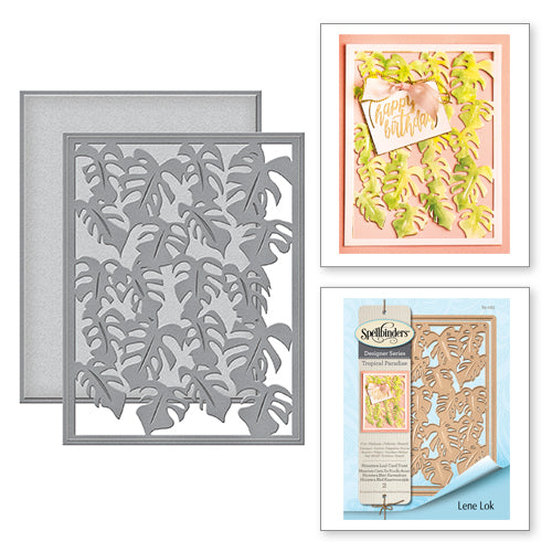 Spellbinders Monstera Leaf Card Front