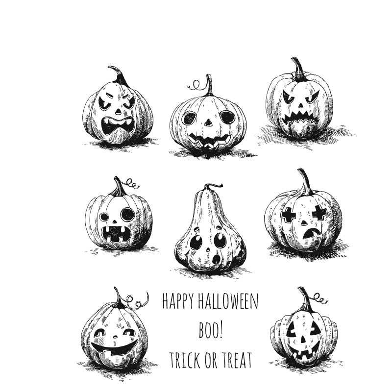 Art Gone Wild Pumpkinhead Cling Stamp