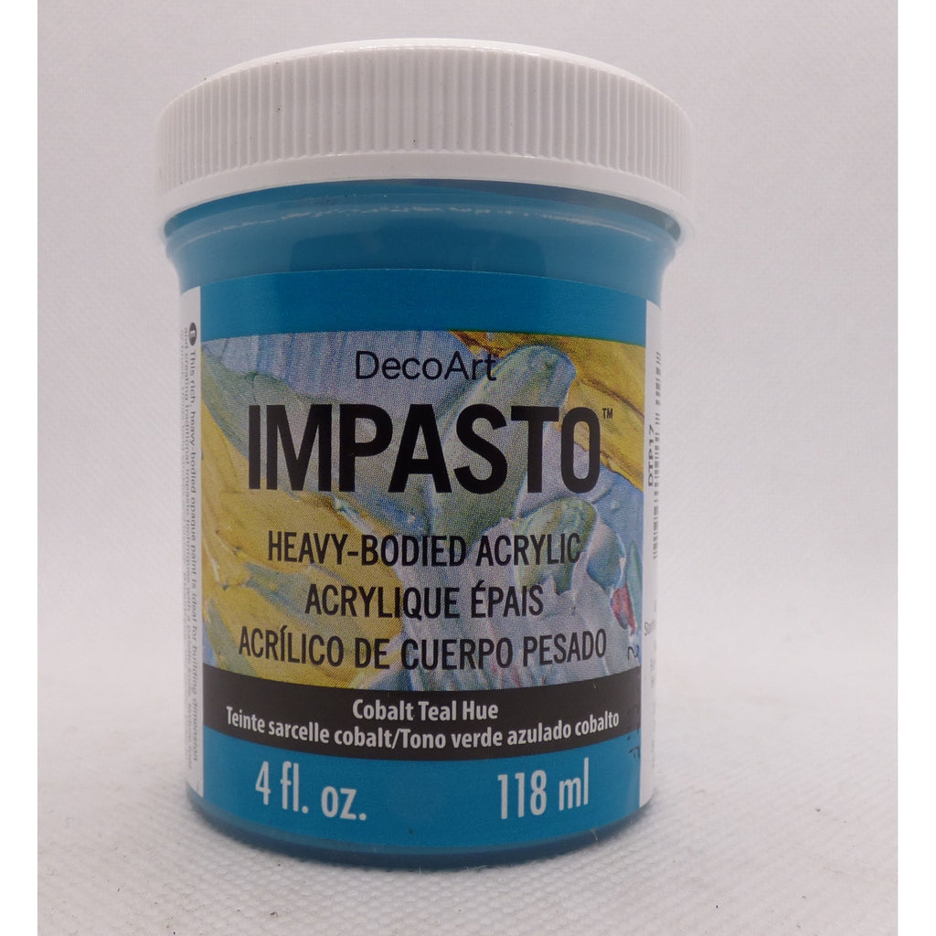 DecoArt Cobalt Teal Hue 4oz Traditions Impasto Paint