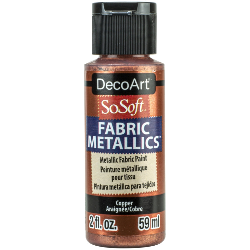 DecoArt Copper 2oz Fabric Metallics Paint