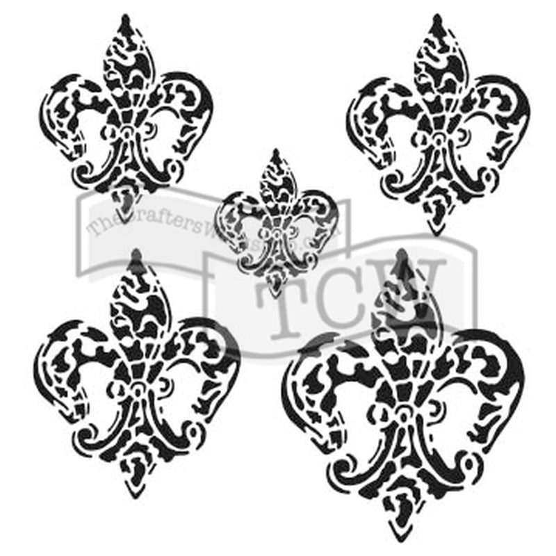 The Crafters Workshop 6x6 Stencil Baroque Fleurs