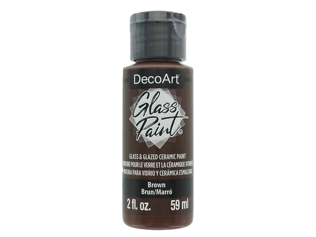 DecoArt Brown Glass Paint - 2oz.