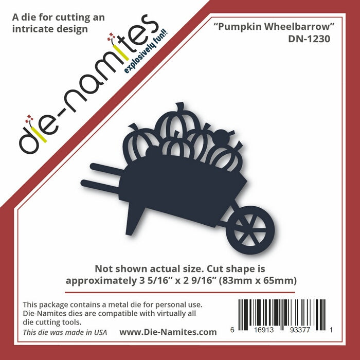 Die-Versions Pumpkin Wheelbarrow
