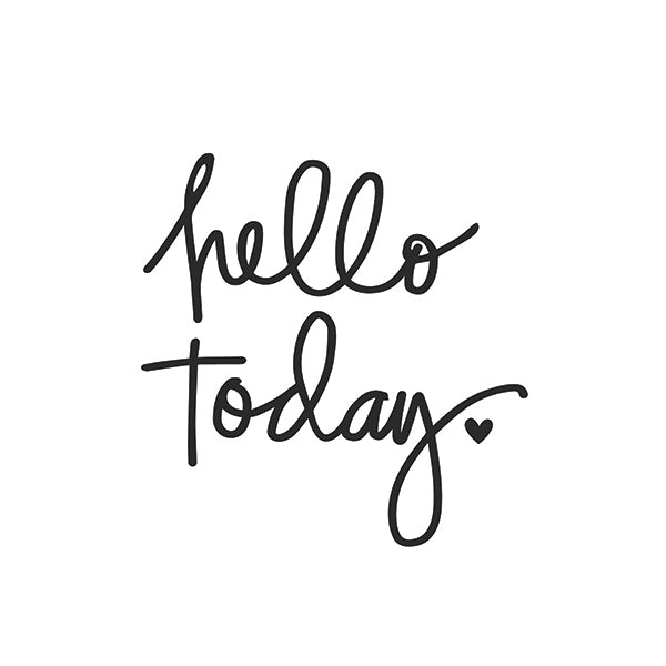 Pukka Pads Hello Today Black Planner Decal
