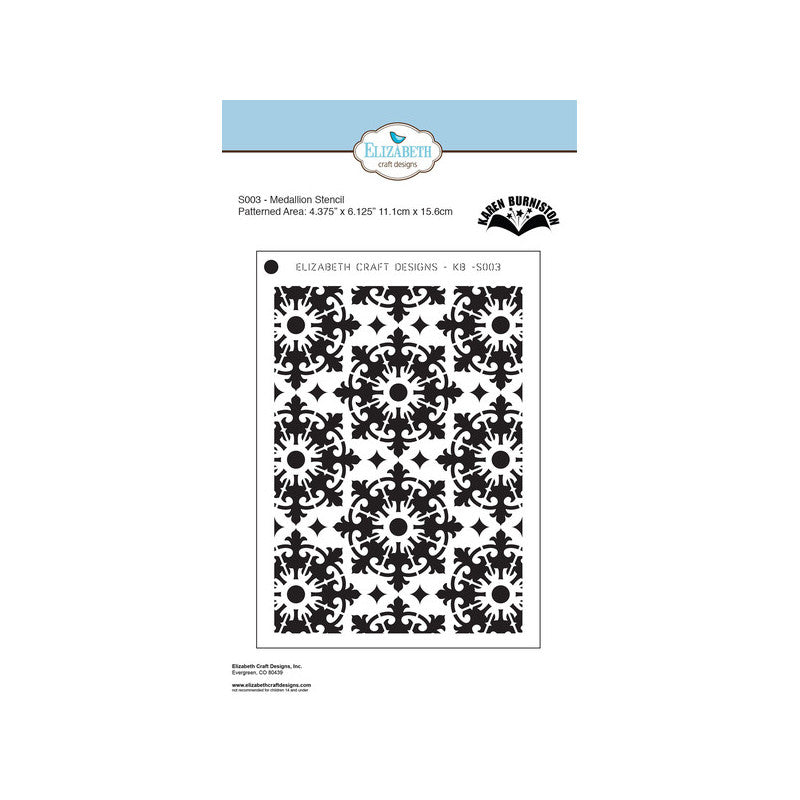 Elizabeth Craft Designs Medallion Stencil