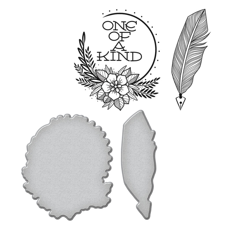 Spellbinders One Of A Kind - Stamp & Die Set