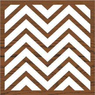 Medium Chevron Block Printing Stamp