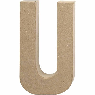 Creativ Letter U - 20.5cm - Single Paper Mã¢che